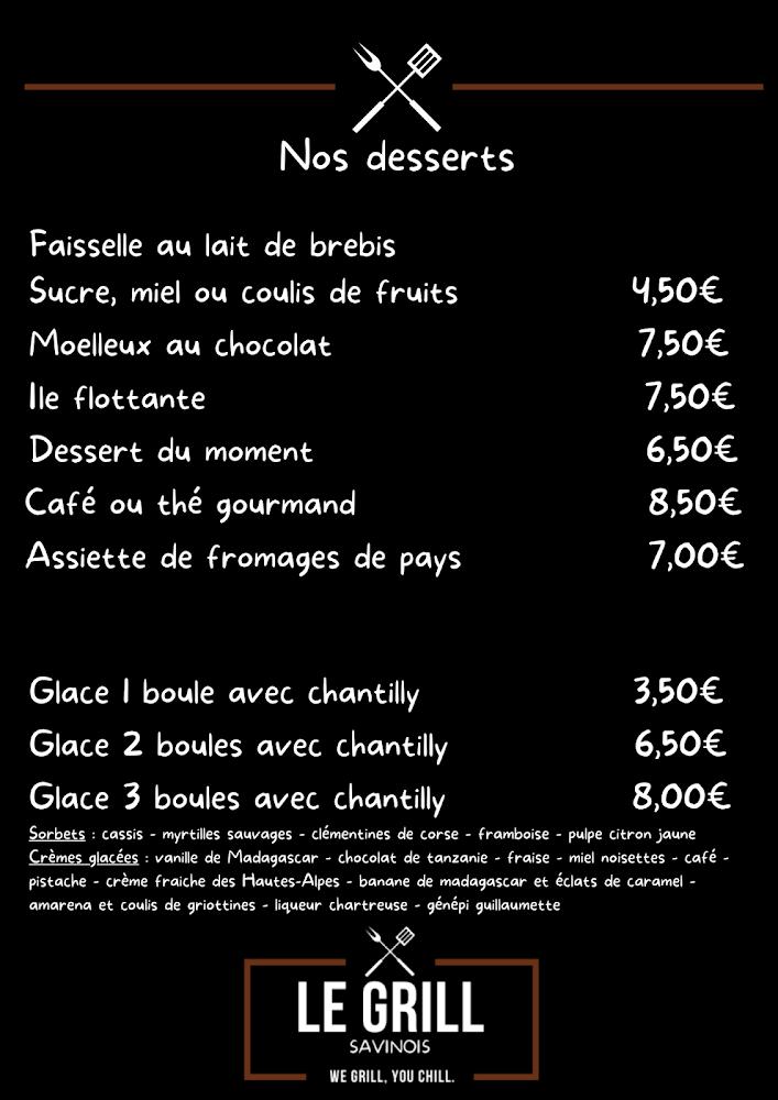 Le Grill Savinois - Menu Image 2